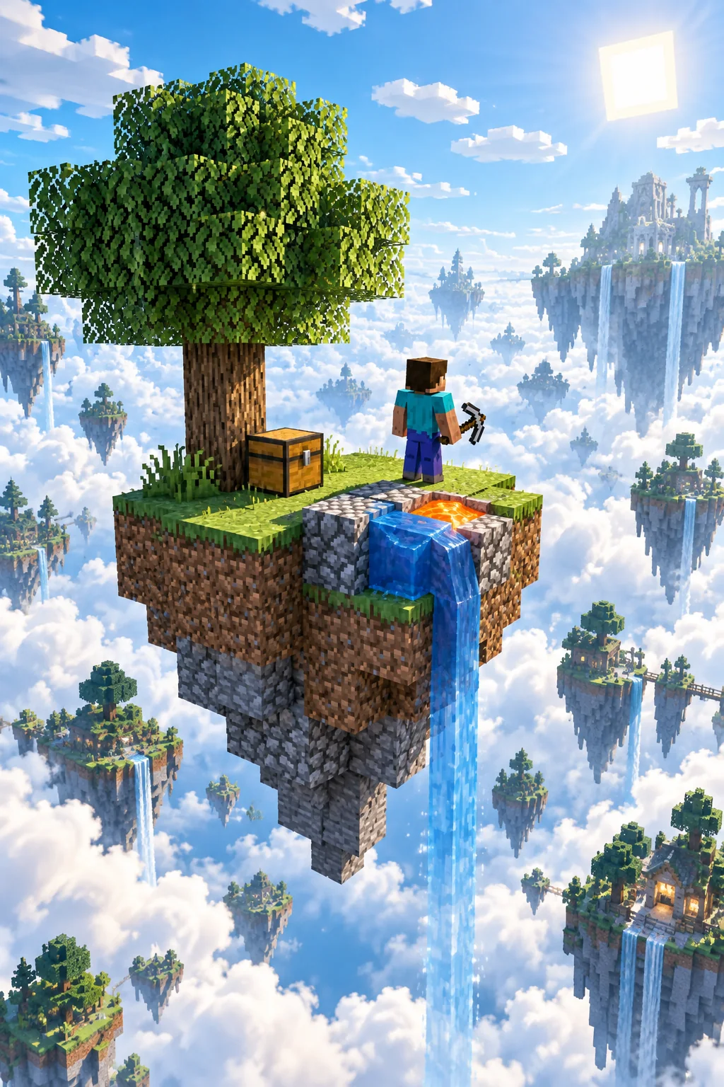 Skyblock Minecraft servers — illustration for Skyblock multiplayer server list