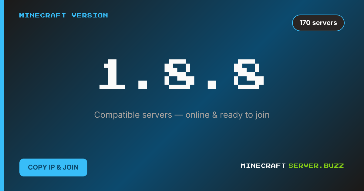 Minecraft 1.8.8 Servers — Server List